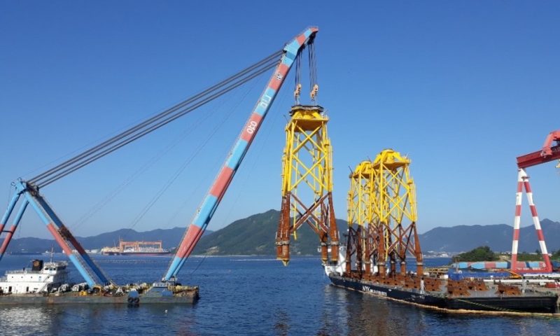 Jan De Nul Jacket Loadout TPCS Offshore Wind Farm Taiwan