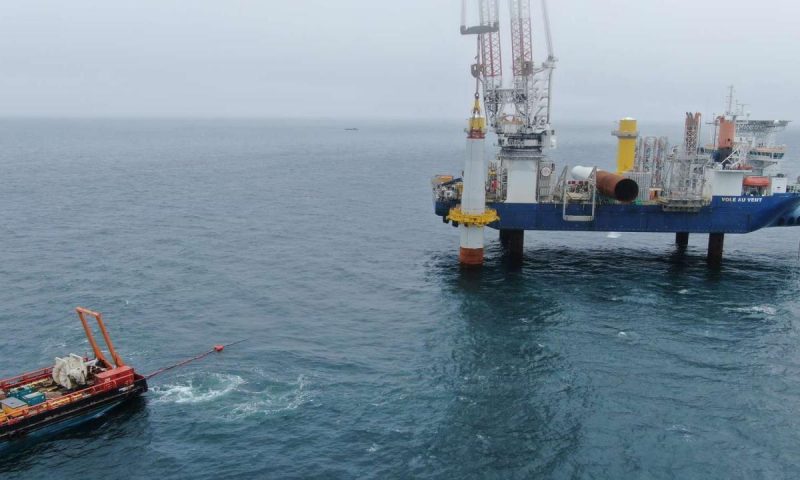 Ørsted, U.S. Coastal Virginia Offshore Wind, Dominion Energy, Jan De Nul offshore jack-up installation vessel Vole au vent