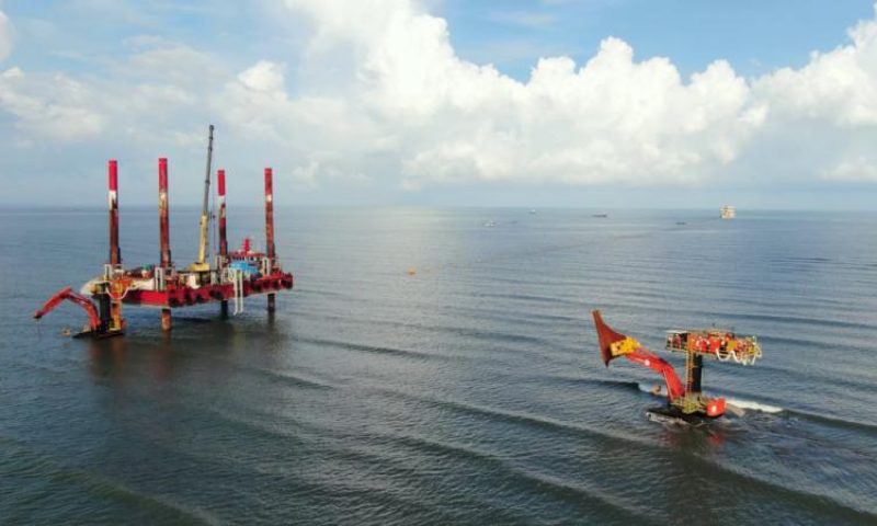 Jan De Nul - Beach pull-in Taiwan Power Company (TPC) Offshore Wind Farm in Taiwan