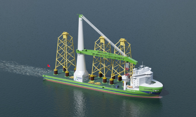 CSBC-DEME Wind Engineering 'Green Jade' Offshore Installation Vessel