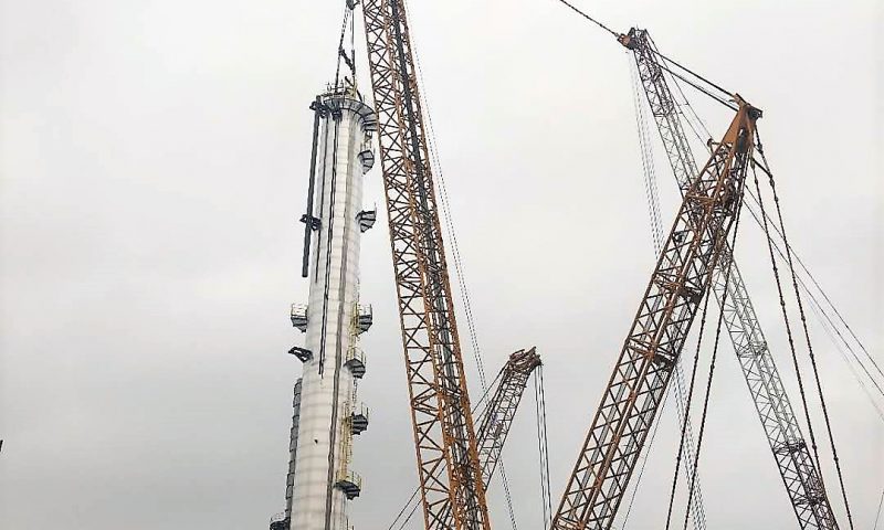 Sarens CC6800 Performs Lifts at Chinese Chemical Plant in Daqing
