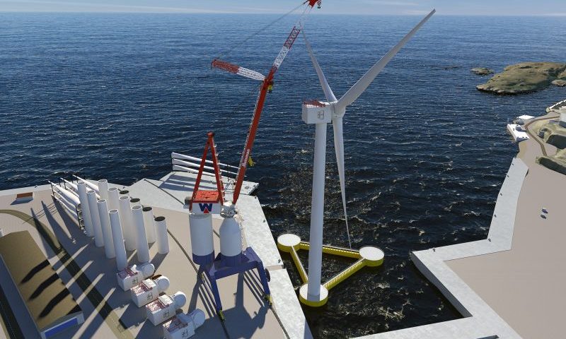 Huisman Port crane Floating Wind Farm installation