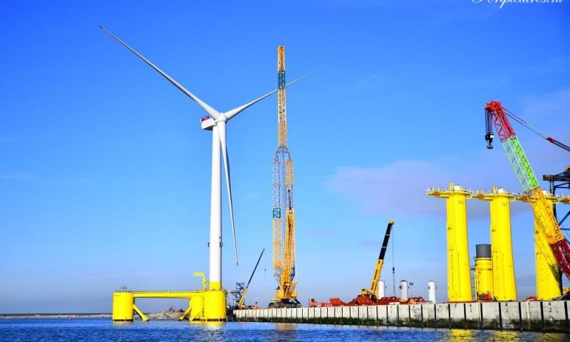 First Ever V164-9.5 MW Turbine Installed on a Floating Wind Project