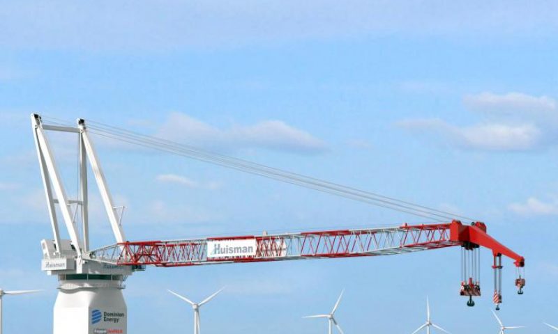 Huisman Crane Dominion Energy’s Wind Turbine Installation Vessel (WTIV), Charybdis.