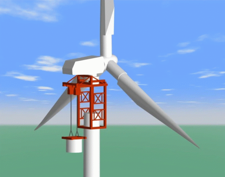 Mammoet Lifting System Onshore Wind Turbine Assembly