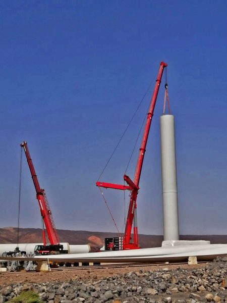 Mammoet Installs Wind Turbines on Djibouti´s First Renewable Energy Farm