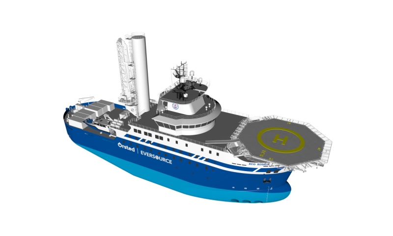 Ørsted and Eversource: new support vessel construction started