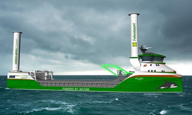 HeidelbergCement and the Felleskjøpet AGRI, have received 100 MNOK in support to build the world's first zero-emission bulk carrier